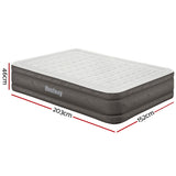 Bestway Air Mattress Queen Inflatable Bed 46cm Airbed Grey - Front View