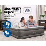 Bestway Air Mattress Queen Inflatable Bed 46cm Airbed Grey - Close-Up Angle