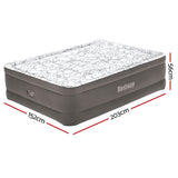 Bestway Air Mattress Queen Inflatable Bed 56cm Airbed Grey - Front View