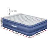 Bestway Air Mattress Queen Inflatable Bed 61cm Airbed Blue - Front View