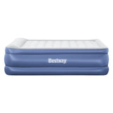 Bestway Air Mattress Queen Inflatable Bed 61cm Airbed Blue - Top-Down View