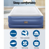 Bestway Air Mattress Queen Inflatable Bed 61cm Airbed Blue - 45-Degree Angle
