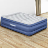 Bestway Air Mattress Queen Inflatable Bed 61cm Airbed Blue - Low Angle