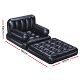 Bestway Inflatable Air Chair Seat Lounge Couch Lazy Sofa Blow Up Ottoman - Front View