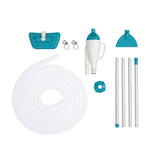 Bestway Pool Cleaner 2 Cleaning Heads Vacuum 6m Hose 1.9m Aluminium Pole - Side View