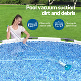 Bestway Pool Cleaner 2 Cleaning Heads Vacuum 6m Hose 1.9m Aluminium Pole - Top-Down View