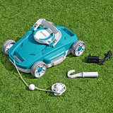 Bestway Pool Cleaner Robotic Vacuum Cordless Automatic Swimming Pools Cleaning Tool - Top-Down View