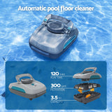 Bestway Robotic Pool Cleaner Automatic Vacuum Surface Skimmer Above Ground 2-in-1 - Close-Up Angle