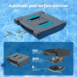 Bestway Robotic Pool Cleaner Automatic Vacuum Surface Skimmer Above Ground 2-in-1 - Low Angle