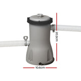 Bestway Pool Pump Cartridge Filter 530GPH 2006L/H Flowclear? Filters Cleaner - Front View