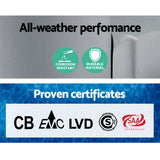 Bestway Pool Pump Cartridge Filter 530GPH 2006L/H Flowclear? Filters Cleaner - Rear View