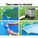 Bestway Pool Pump Cartridge Filter 1500GPH 5678L/H Flowclear™ Filters Cleaner - Top-Down View