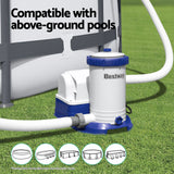 Bestway Pool Pump Cartridge Filter 2500GPH 9463L/H Flowclear™ Filters Cleaner - Top-Down View