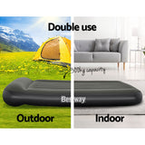 Bestway Air Mattress Double Inflatable Bed 30cm Airbed Grey - Top-Down View