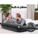 Bestway Air Mattress Double Inflatable Bed 30cm Airbed Grey - Rear View