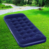 Bestway Navy Single Inflatable Air Bed with Built-in Pillow - Low Angle
