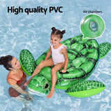 Bestway Float Turtle Rider Inflatable Ride On Floating Pool Lounger 153x140CM - Side View