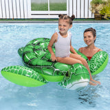 Bestway Float Turtle Rider Inflatable Ride On Floating Pool Lounger 153x140CM - Rear View