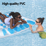 Bestway Float Floating Seat Pool Lounger Inflatable Lounge Chair Seat Pillow Bed - Top-Down View