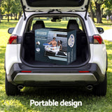 Bestway Inflatable Floating Cooler with Cup Holders for Pool Holds 24 Cans - Rear View