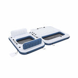 Bestway Inflatable Floating Island Float Lounger Pool Bed 4.16Mx2.68M - Side View