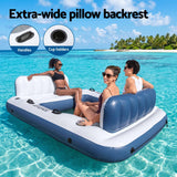 Bestway Inflatable Floating Island Float Lounger Pool Bed 4.16Mx2.68M - 45-Degree Angle