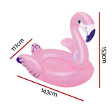 Bestway Flamingo Rider Ride On Float Floating Seat Pool Lounger 1.43Mx1.53M - Front View