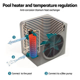 Bestway 4.4kW Pool Heater Water Temperature Heating Fit Pools up to 30,000L - 45-Degree Angle