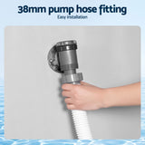 Bestway 38mm Pool Hose Replacement Sand Filter Cartridge Filter Pump Pipe 3m - 45-Degree Angle