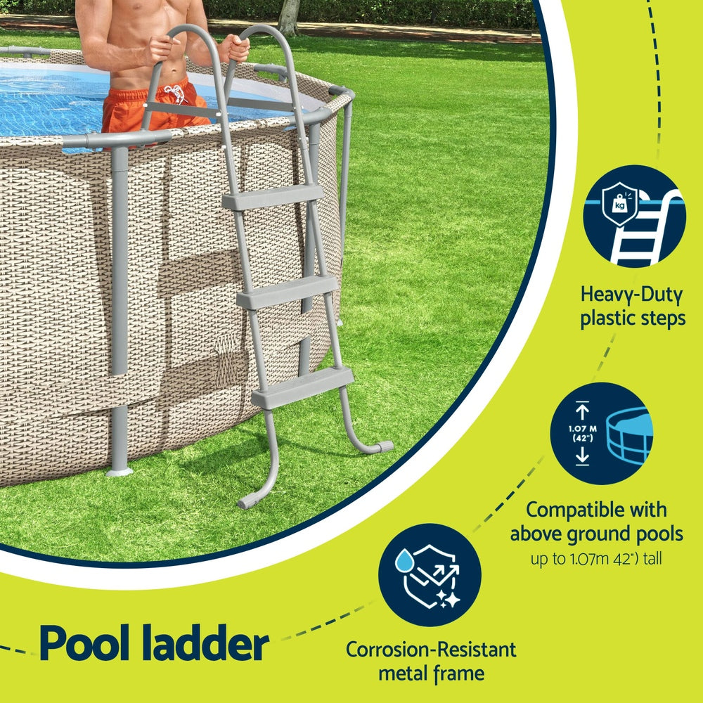 Bestway Above Ground Pool Ladder with Removable Steps