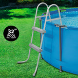 Bestway Pool Ladder 84cm 2 Step Above Ground Swimming Pools Removable Steps Stairs - Top-Down View