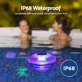 Bestway Pool Float Lamp LED Lights 7 Modes Multi Color Lamps For Pools - Top-Down View