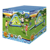 Bestway Kids Inflatable Soccer basketball Outdoor Inflated Play Board Sport - Top-Down View