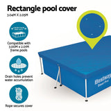 Bestway Pool Cover 58106 Fits 3x2.01m Above Ground Swimming Pool PE Blanket - 45-Degree Angle