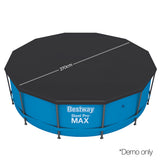 Bestway Pool Cover Fits 3.66m/12ft Round Swimming Pool PVC Blanket 3.7m - Front View
