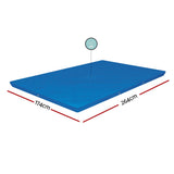 Bestway Pool Cover 264x174cm Rectangle Swimming Pool PE Shelter Fits 259x170cm Pools - Front View