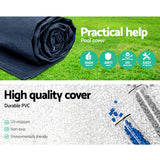 Bestway Pool Cover Fits 4.12x2.01m Above Ground Swimming Pool PVC Blanket - Top-Down View