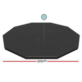 Premium PVC Pool Cover for 3.05m Round Above Ground Swimming Pools by Bestway - Front View