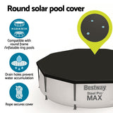 Premium PVC Pool Cover for 3.05m Round Above Ground Swimming Pools by Bestway - 45-Degree Angle