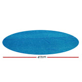Bestway 4.17m Round Above Ground Pool Solar Cover for Summer Protection - Front View