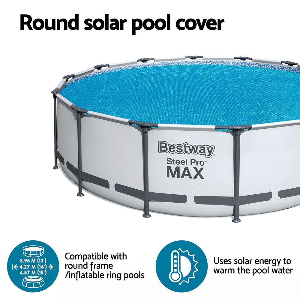 Bestway 4.17m Round Above Ground Pool Solar Cover for Summer Protection