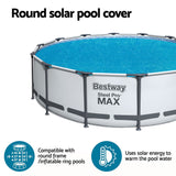 Bestway 4.17m Round Above Ground Pool Solar Cover for Summer Protection - 45-Degree Angle