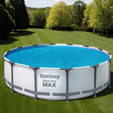 Bestway 4.17m Round Above Ground Pool Solar Cover for Summer Protection - Close-Up Angle
