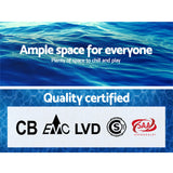 Bestway Swimming Pool 366x76cm Steel Frame Round Above Ground Pools w/ Filter Pump 6473L - Close-Up Angle