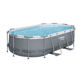 Bestway Swimming Pool 427x250x100cm Steel Frame Above Ground Pools Filter Pump Ladder 7250L
