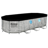 Bestway Swimming Pool 549x274x122cm Steel Frame Above Ground Pools Filter Pump Ladder 13430L - Side View