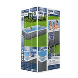 Bestway Swimming Pool 732x366x132cm Steel Frame Above Ground Pools Ladder 30045L - Top-Down View