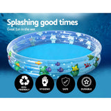 Bestway Swimming Pool Above Ground Play Kids Pools Inflatable Round Family Pool - Top-Down View