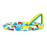 Bestway Kids Pool 120x117x46cm Inflatable Play Swimming Pools w/ Canopy 45L - Side View