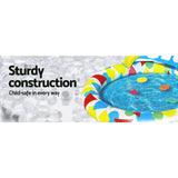 Bestway Kids Pool 120x117x46cm Inflatable Play Swimming Pools w/ Canopy 45L - 45-Degree Angle